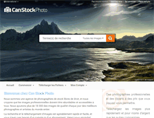 Tablet Screenshot of canstockphoto.fr